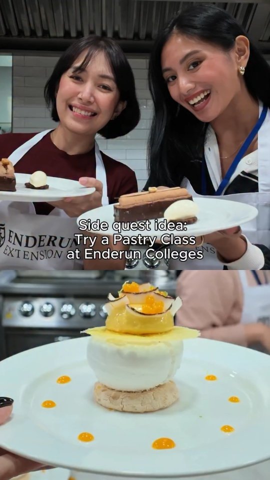 New side quest unlocked: learning how to make restaurant-style desserts at École Ducasse Manila in Enderun Colleges! 👩‍🍳